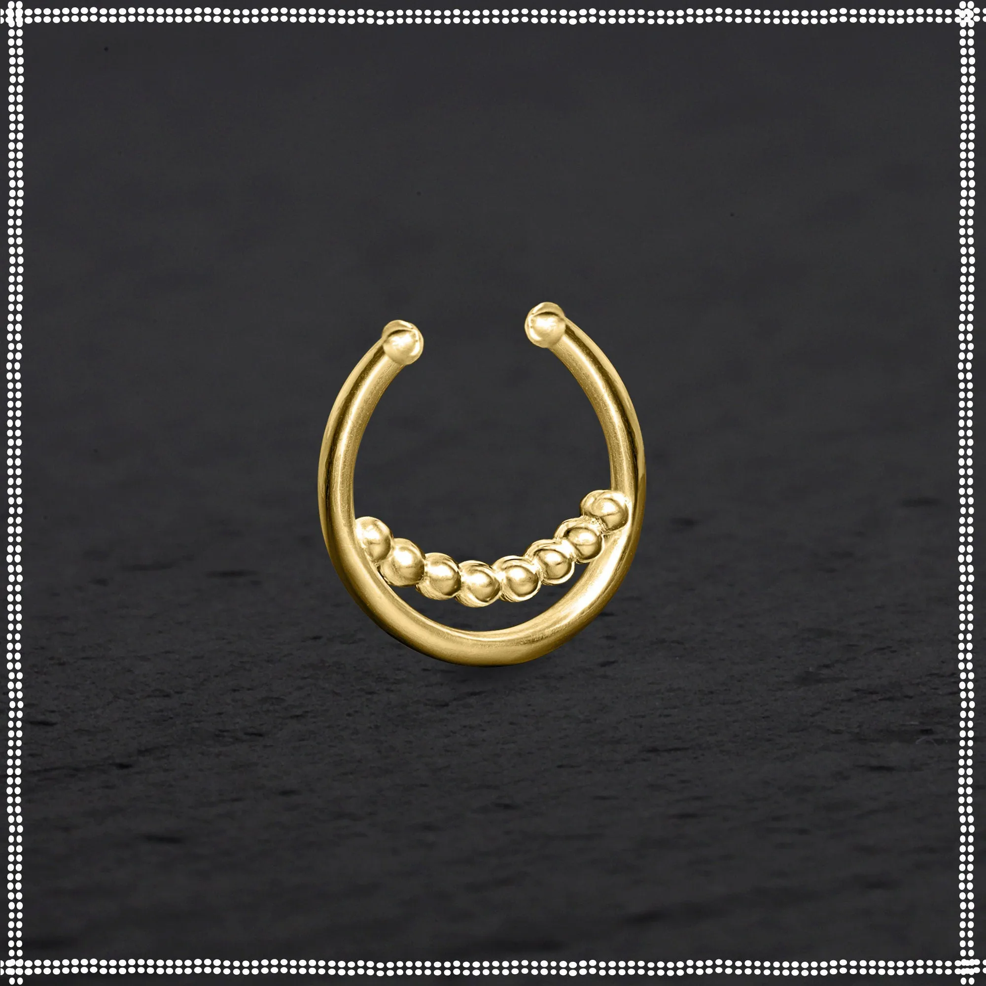 14k Gold Fake Septum Ring | Delicate Beauty