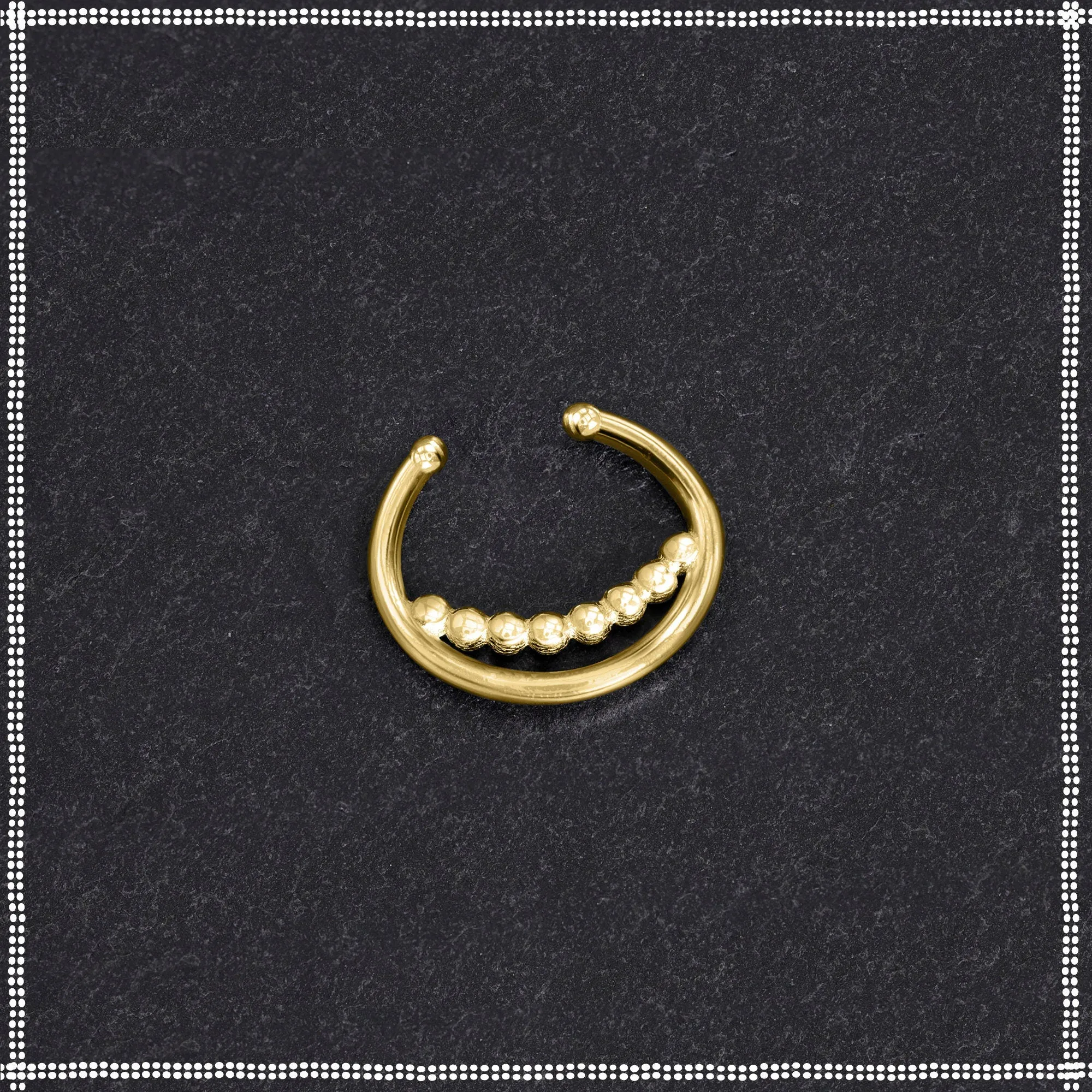 14k Gold Fake Septum Ring | Delicate Beauty