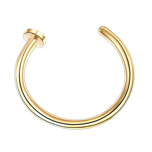 1pcs U Shaped Fake Nose Ring