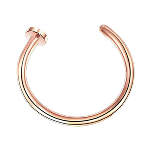 1pcs U Shaped Fake Nose Ring