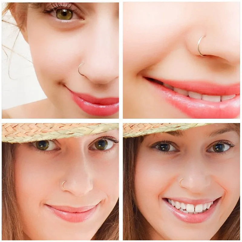 1pcs U Shaped Fake Nose Ring