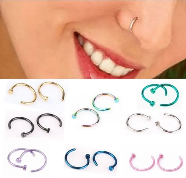 1pcs U Shaped Fake Nose Ring