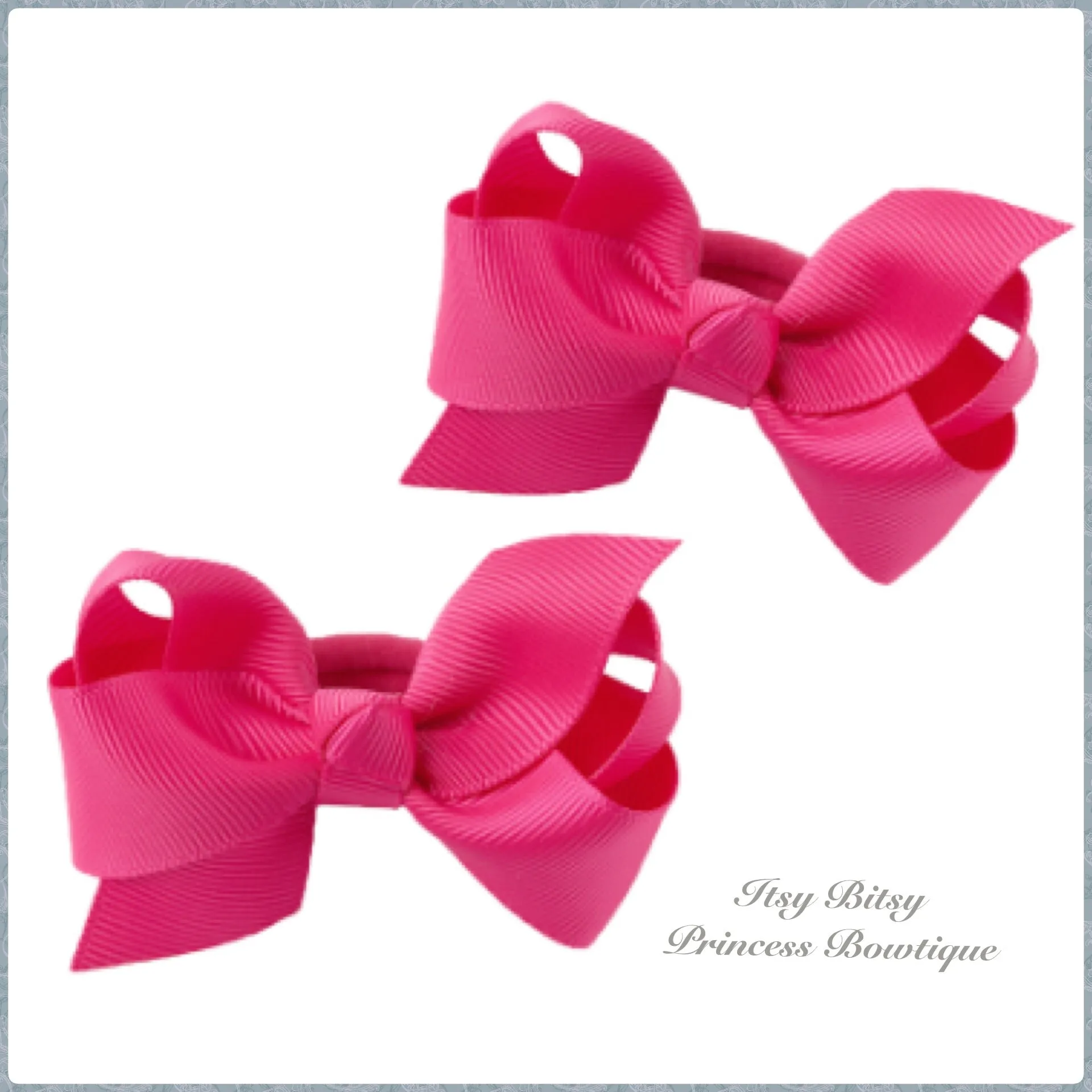 3 Inch bow hair ties