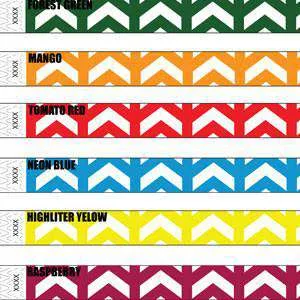 3/4" Tyvek Wristband Design Arrows Up