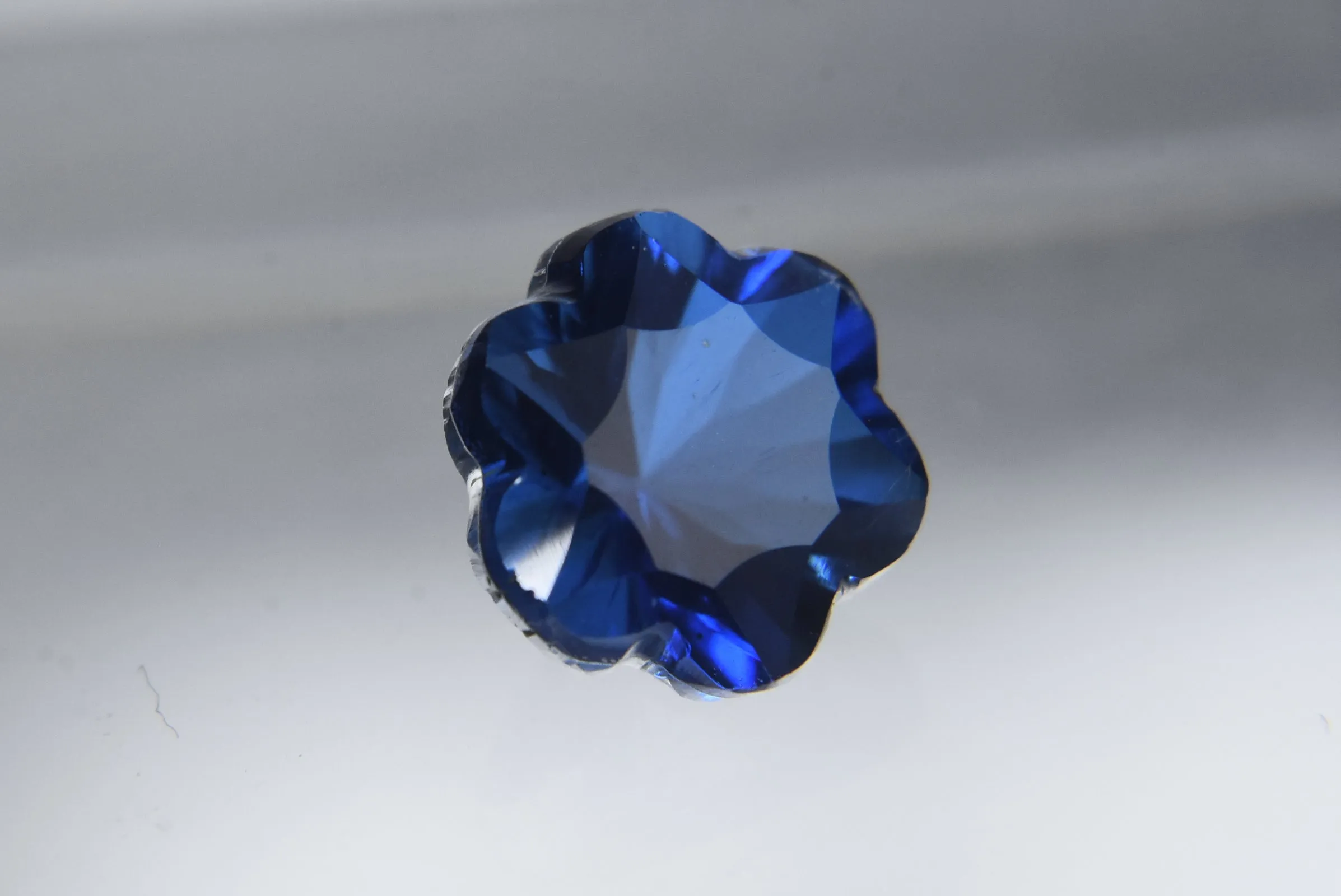 3.75ct Single Flower Cut Ceylon Blue Quartz Triplet