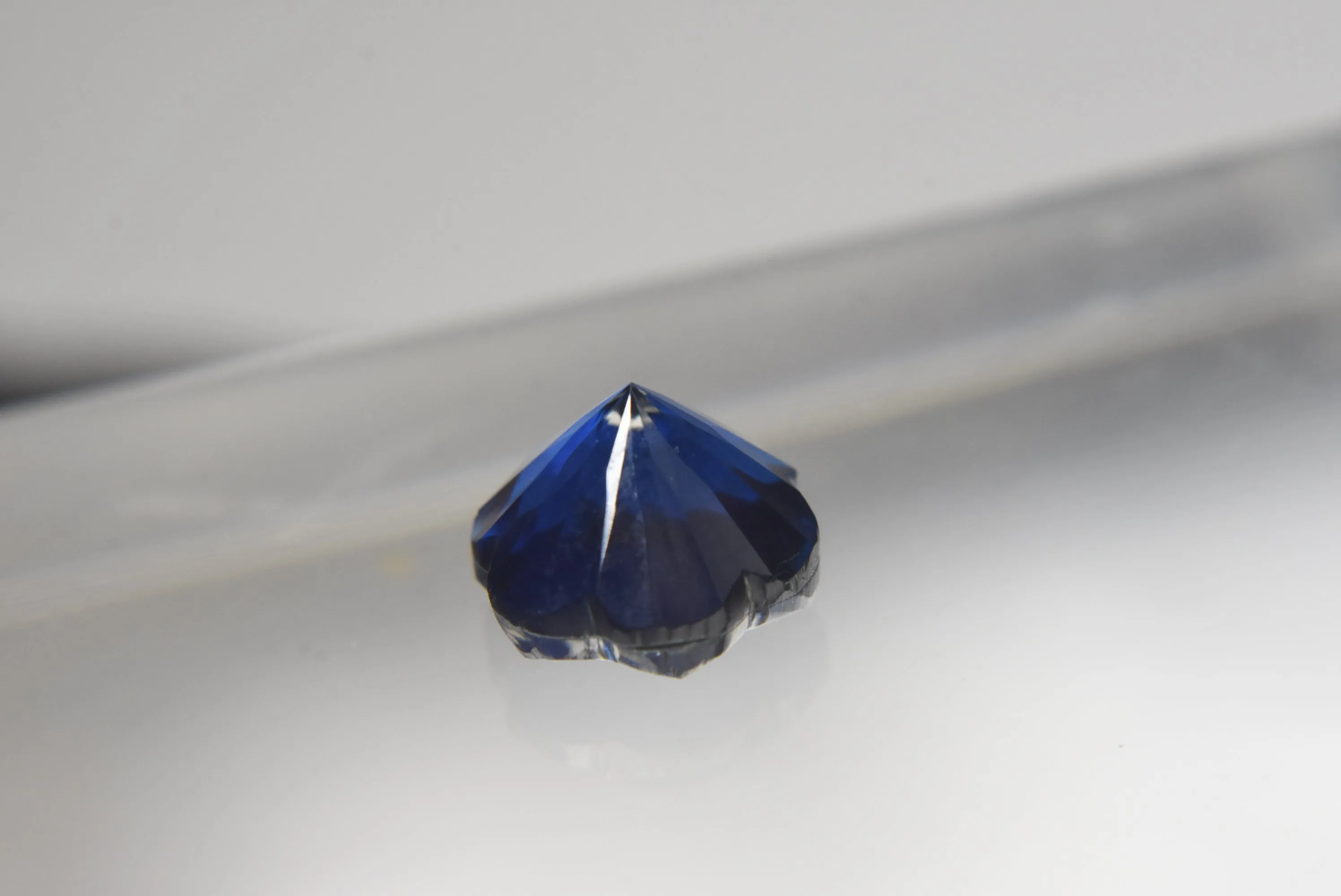 3.75ct Single Flower Cut Ceylon Blue Quartz Triplet