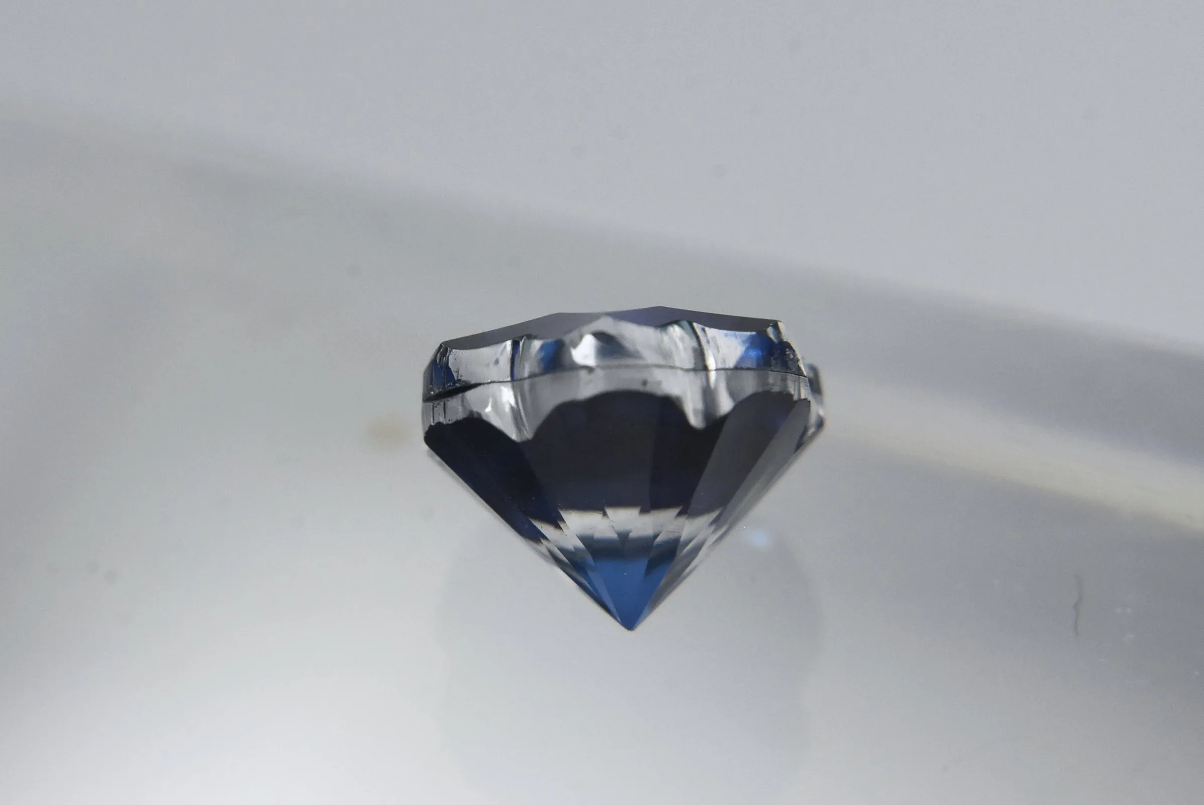 3.75ct Single Flower Cut Ceylon Blue Quartz Triplet