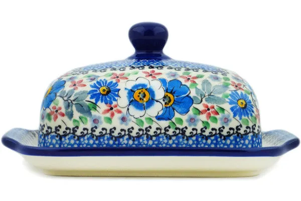 7" Butter Dish - Flower Crown