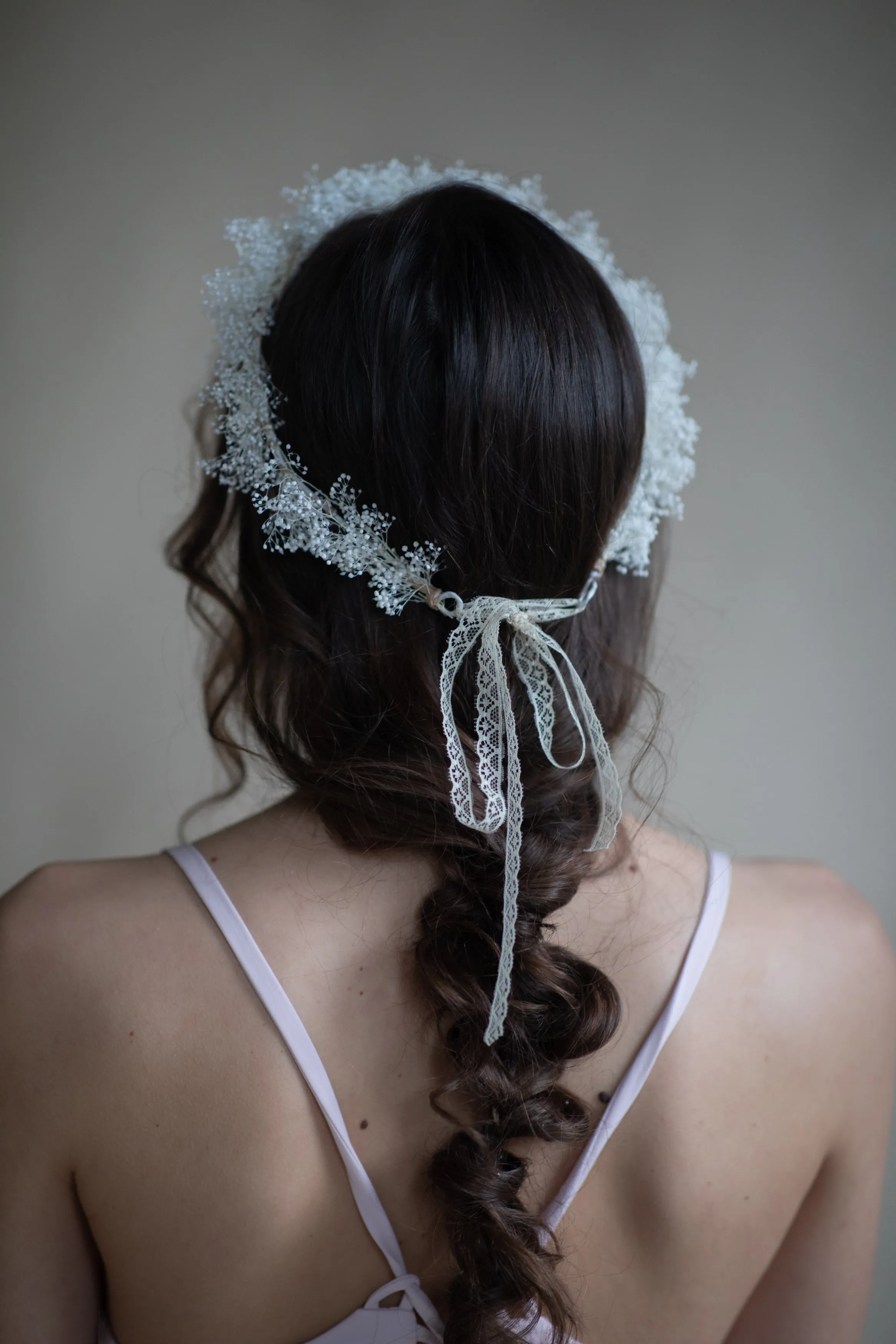 Baby's breath flower crown