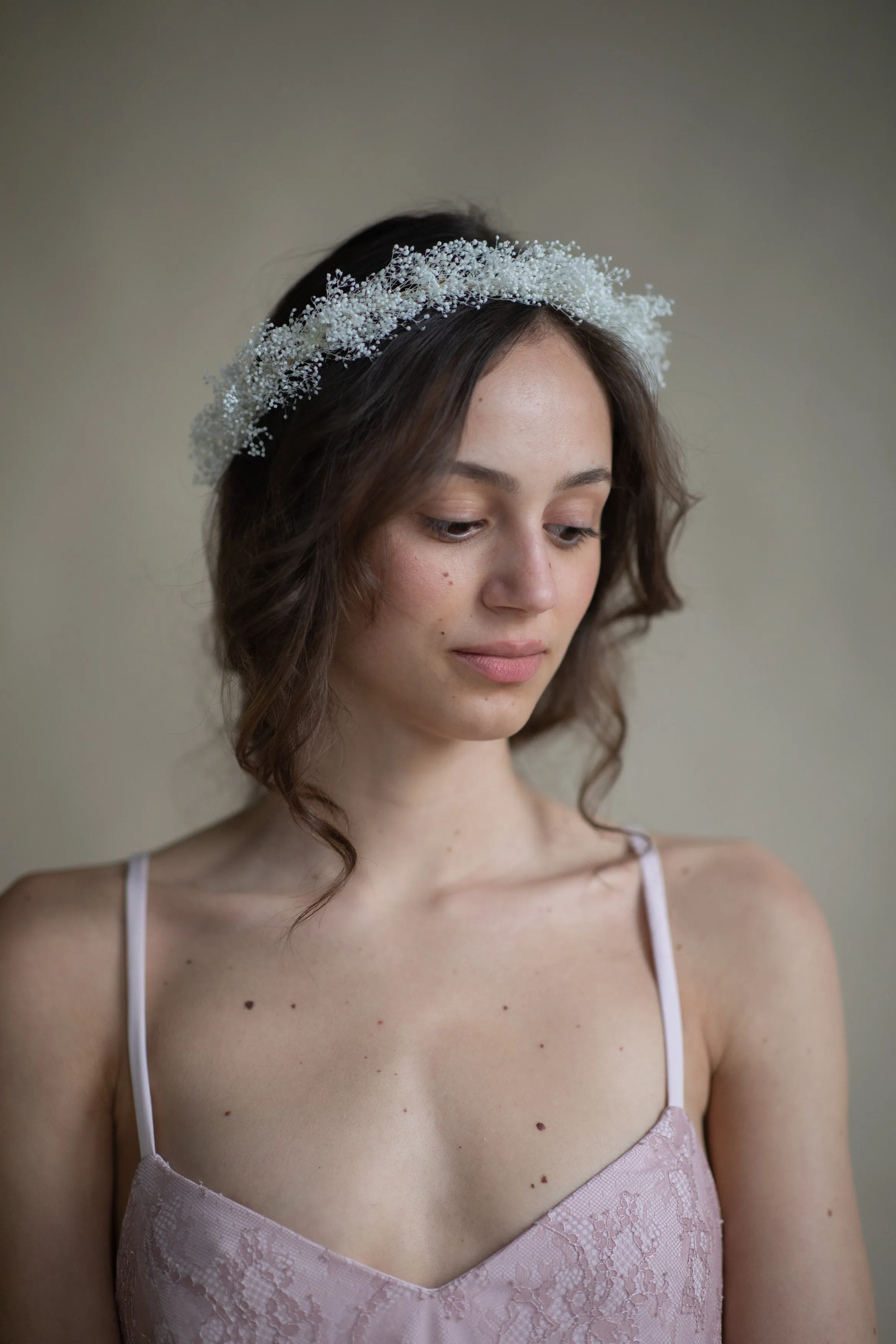 Baby's breath flower crown