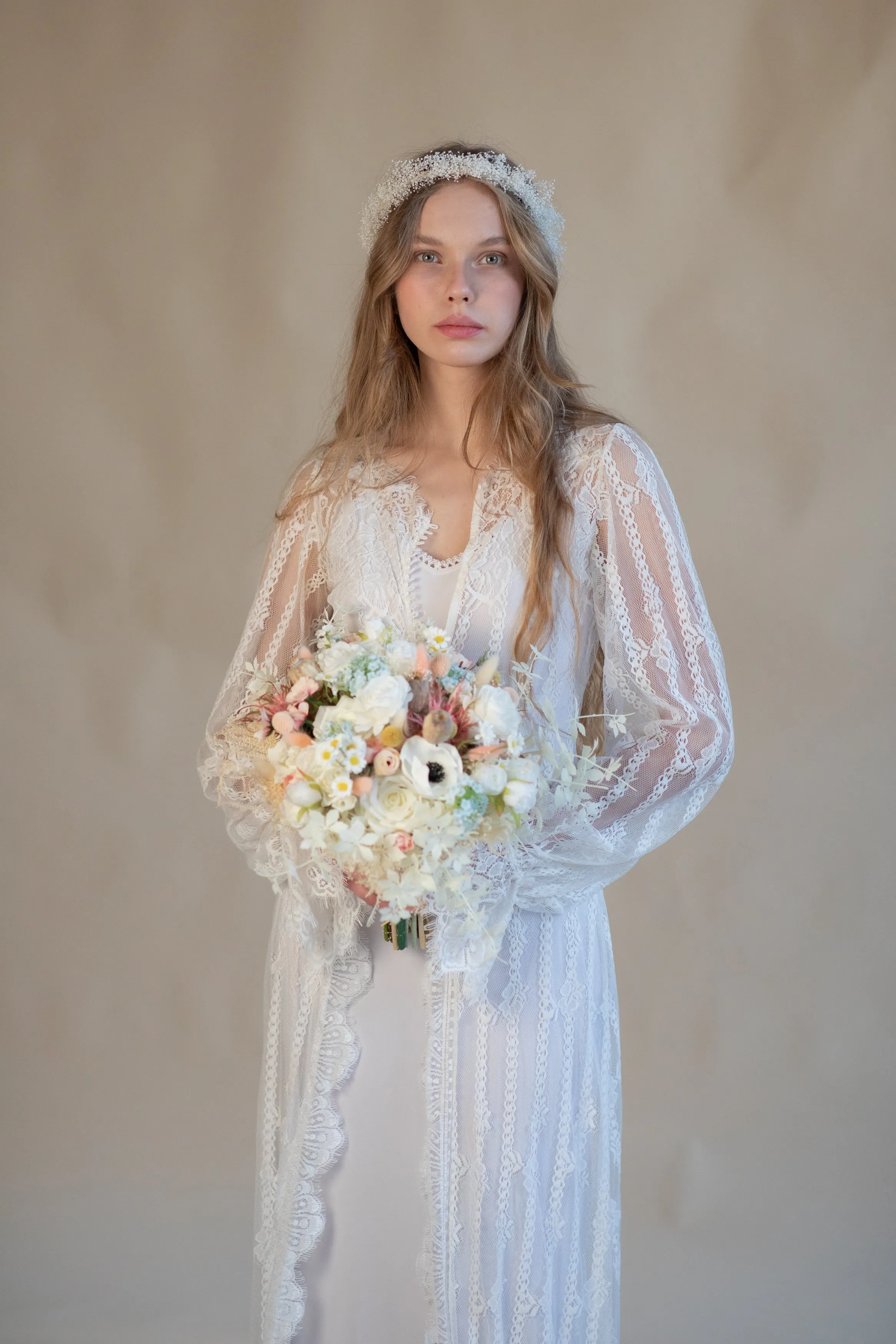 Baby's breath flower crown