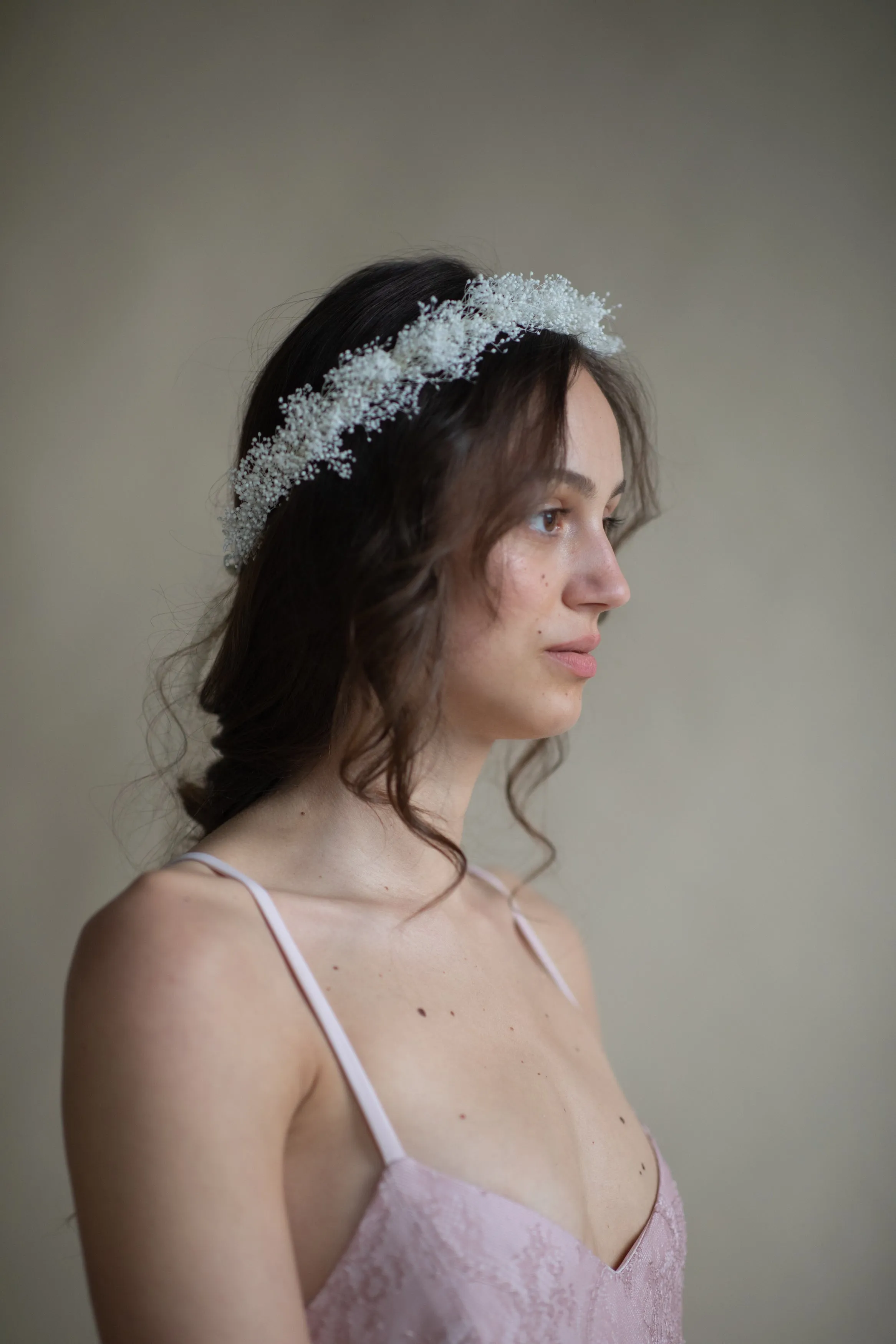 Baby's breath flower crown