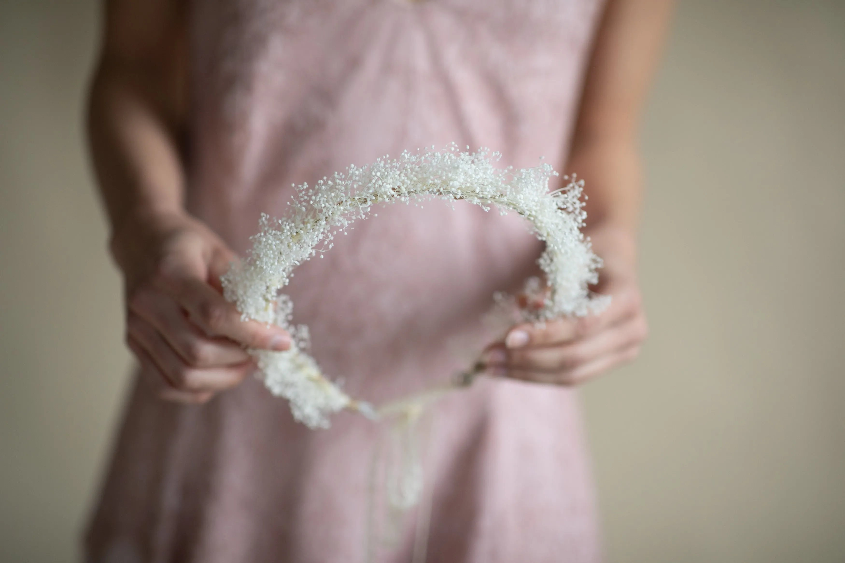 Baby's breath flower crown