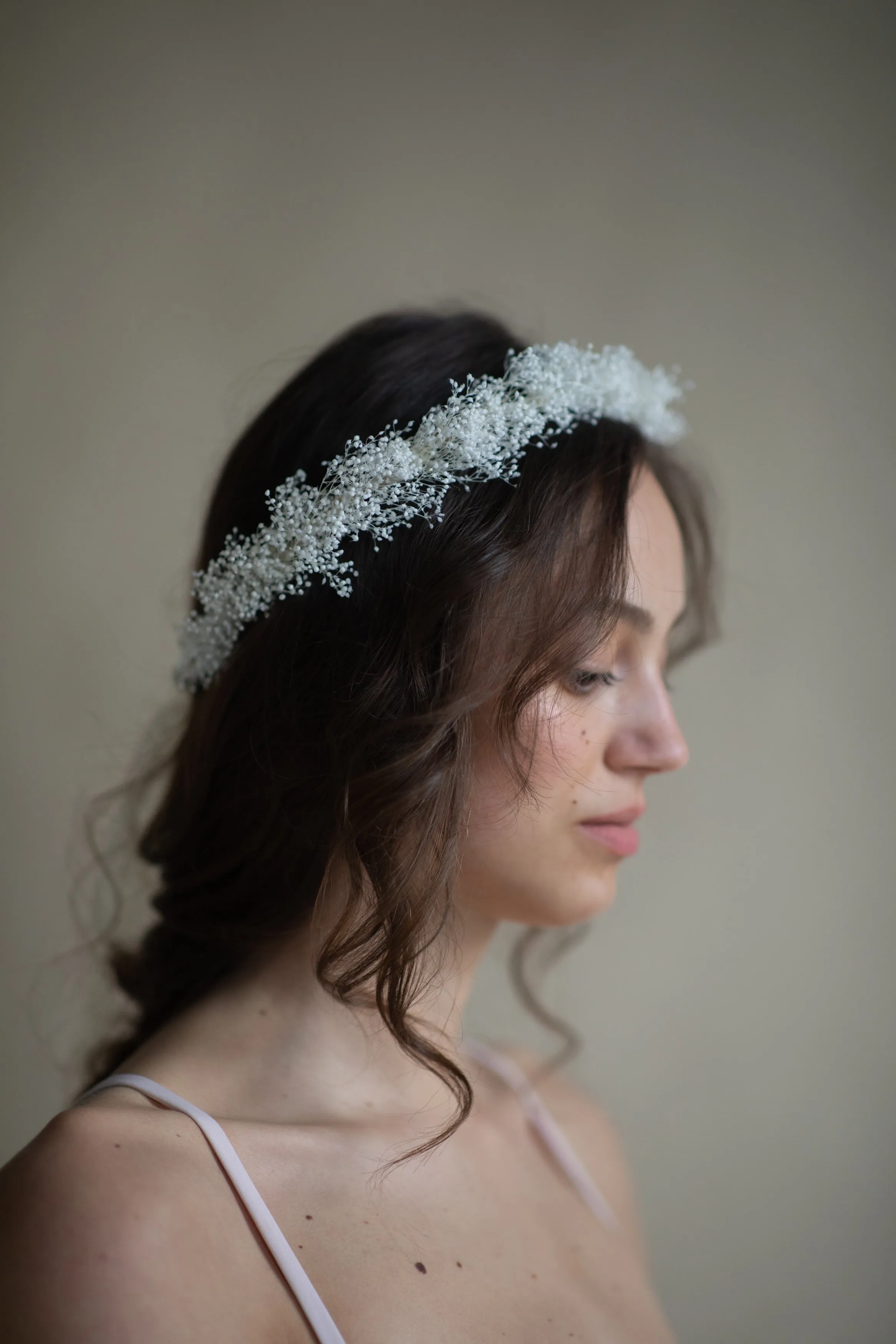 Baby's breath flower crown