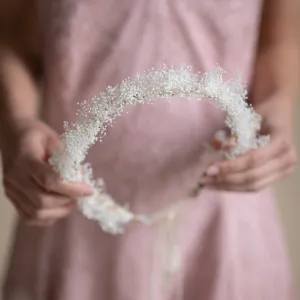 Baby's breath flower crown