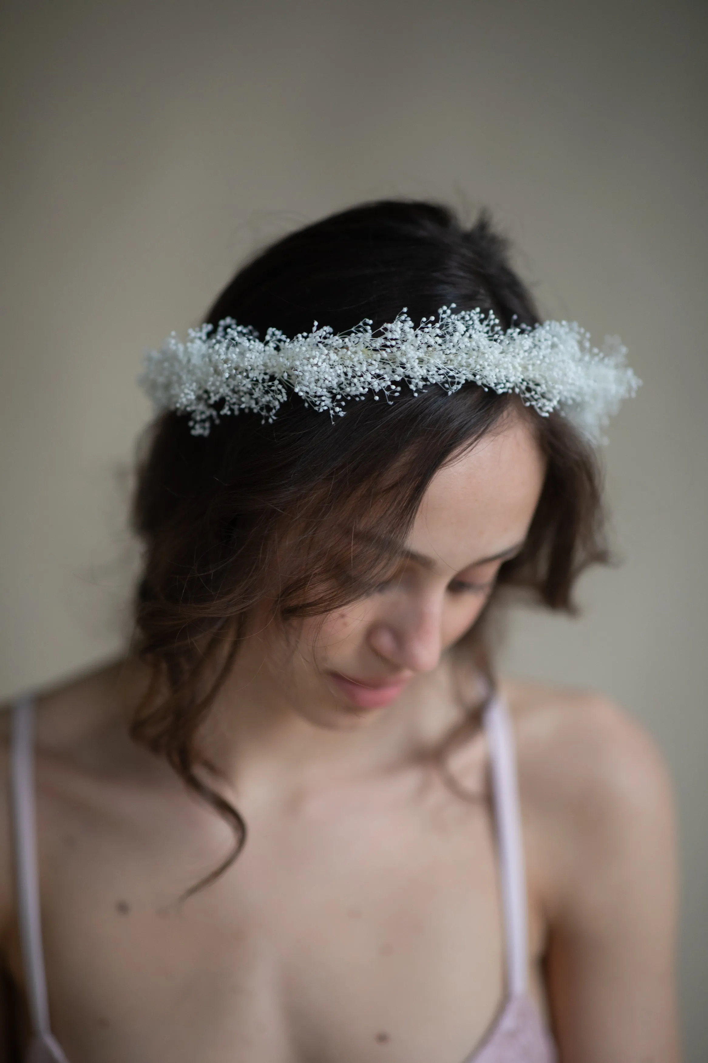 Baby's breath flower crown