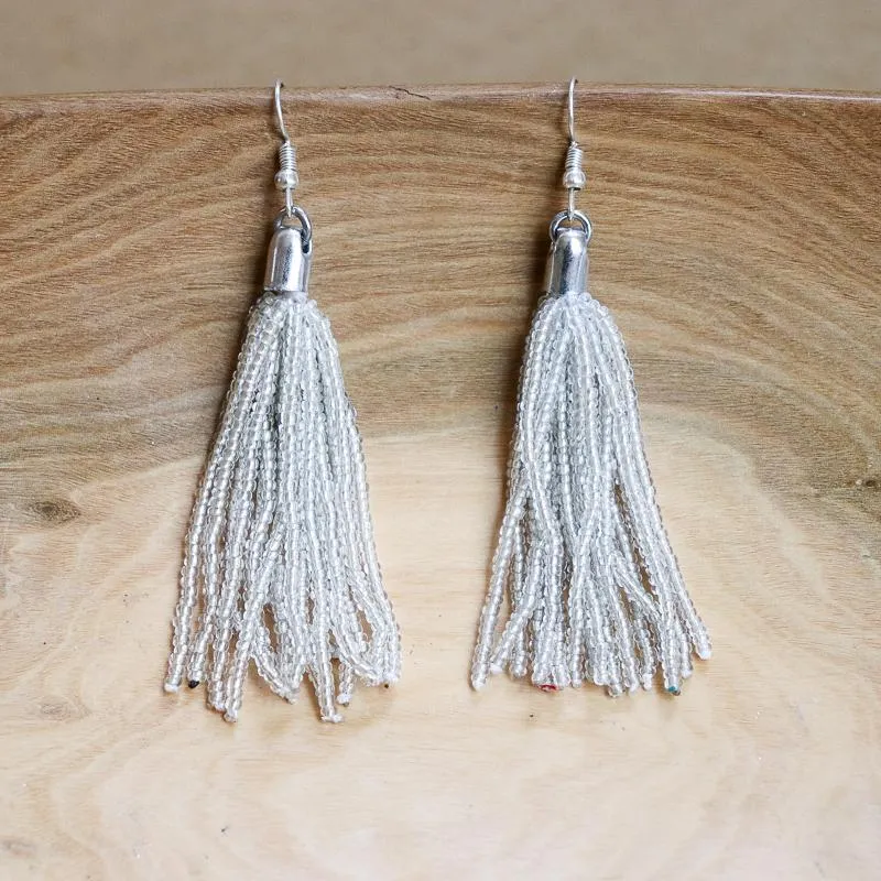 Beaded Tassel Earrings