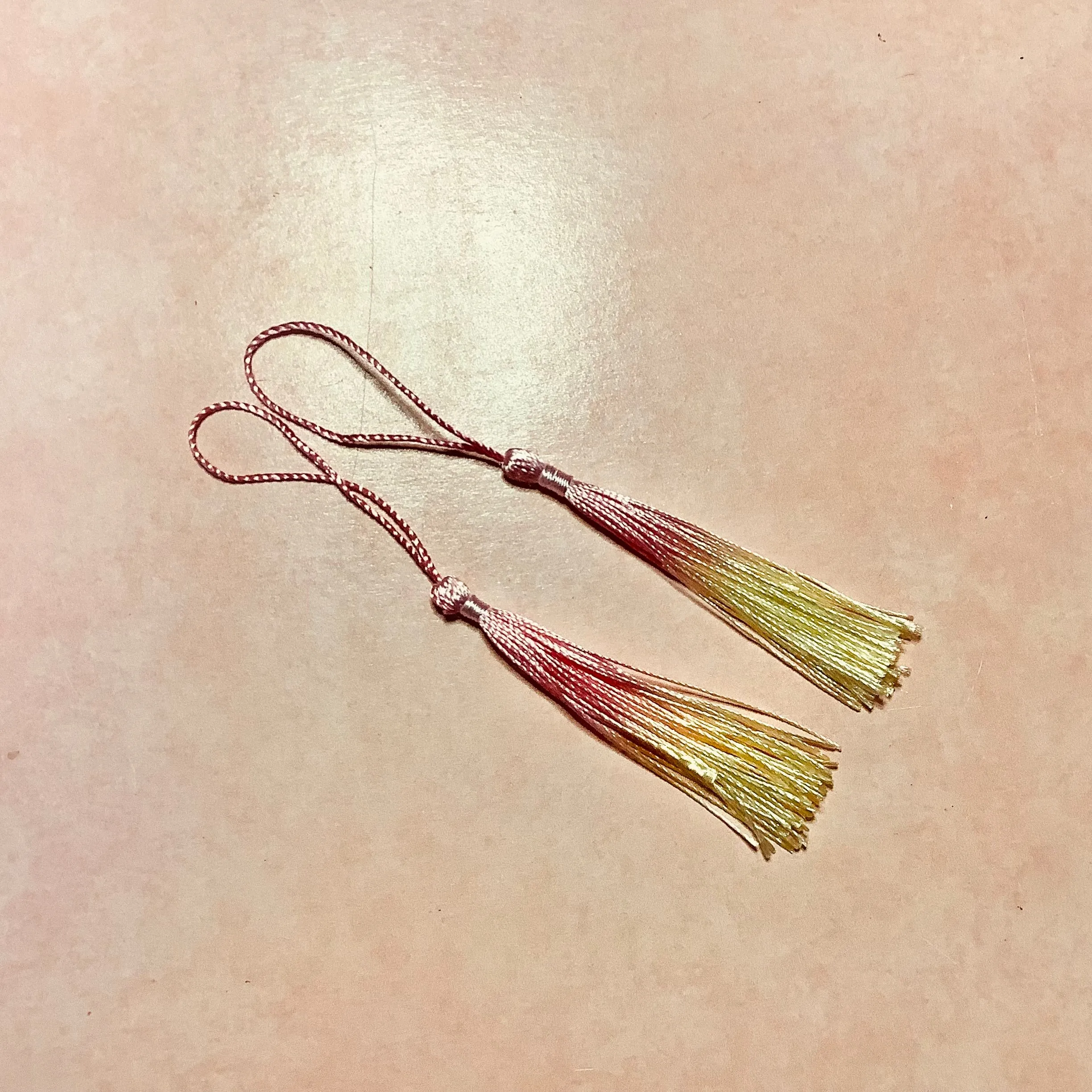 Bookmark or earring boho tassels set of 2