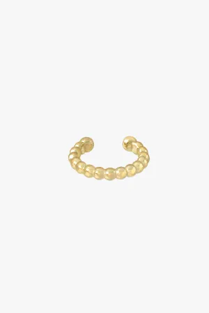 Bubble ear cuff gold plated