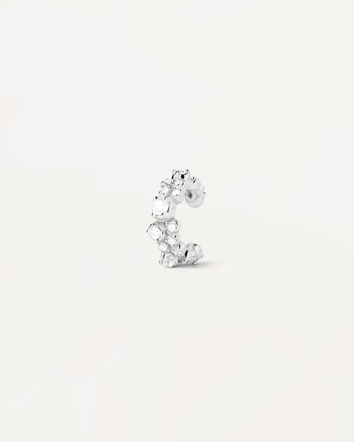 Bubble Silver Ear Cuff