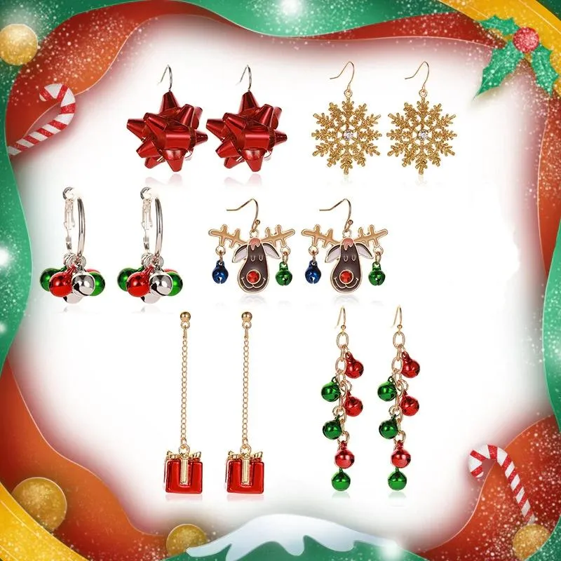 Christmas Exclusive Enamel Dangle Earrings