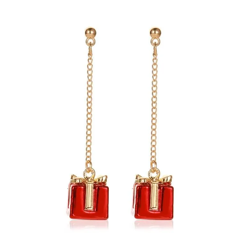 Christmas Exclusive Enamel Dangle Earrings