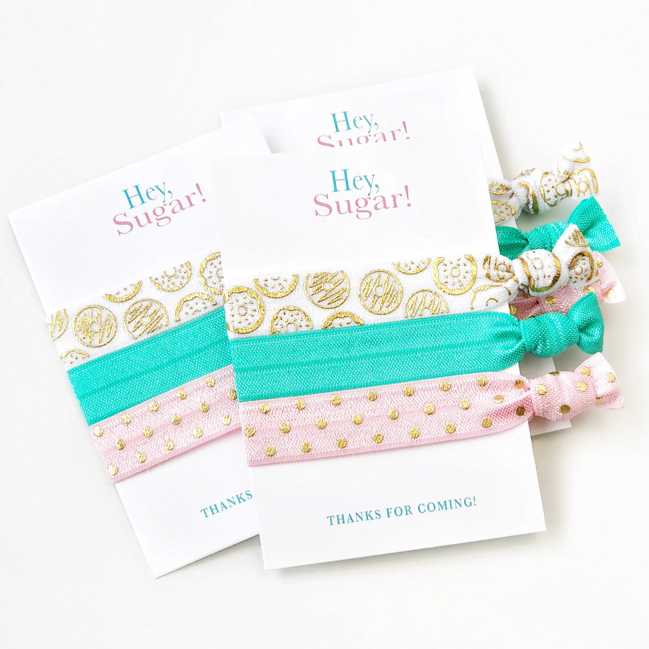 Donut Party Favors, Hey Sugar, Hair Ties