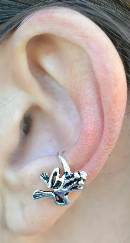 Ear Cuff Frog - Silver