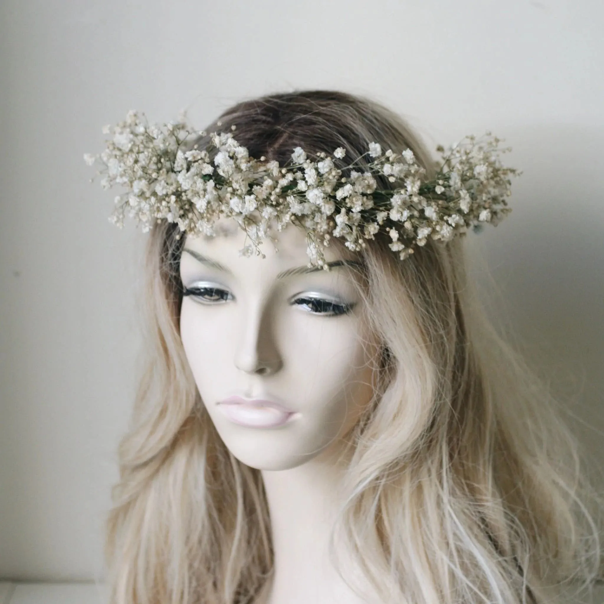 Everlasting Baby's Breath Flower Crown