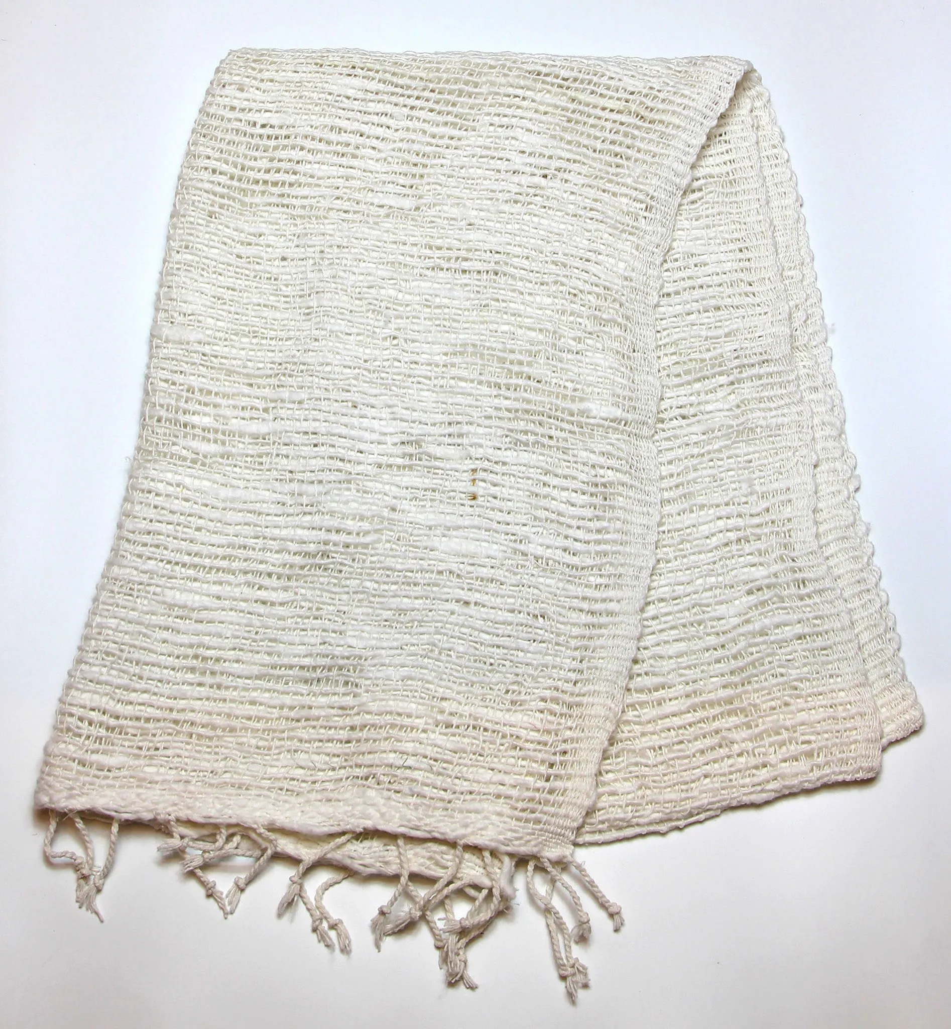 Fair Trade 100% Organic Cotton Scarf White