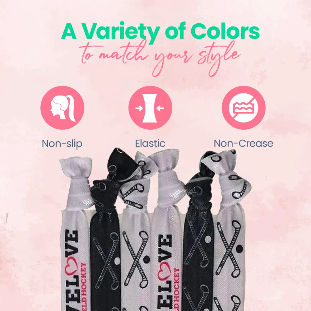 Field Hockey Hair Accessories - Black White