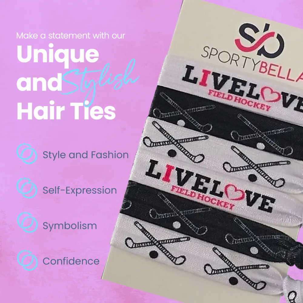 Field Hockey Hair Accessories - Black White