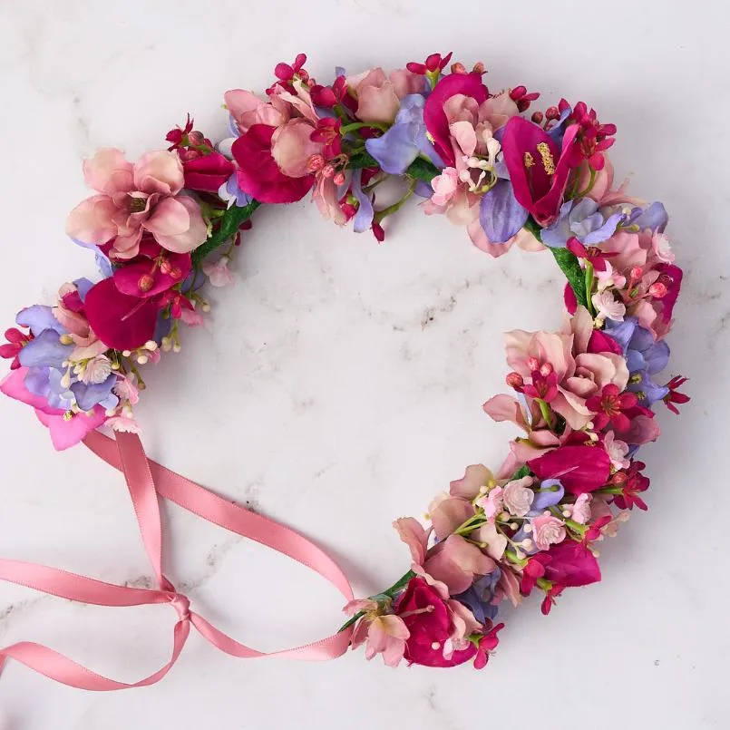 Floral Blush Flower Crown