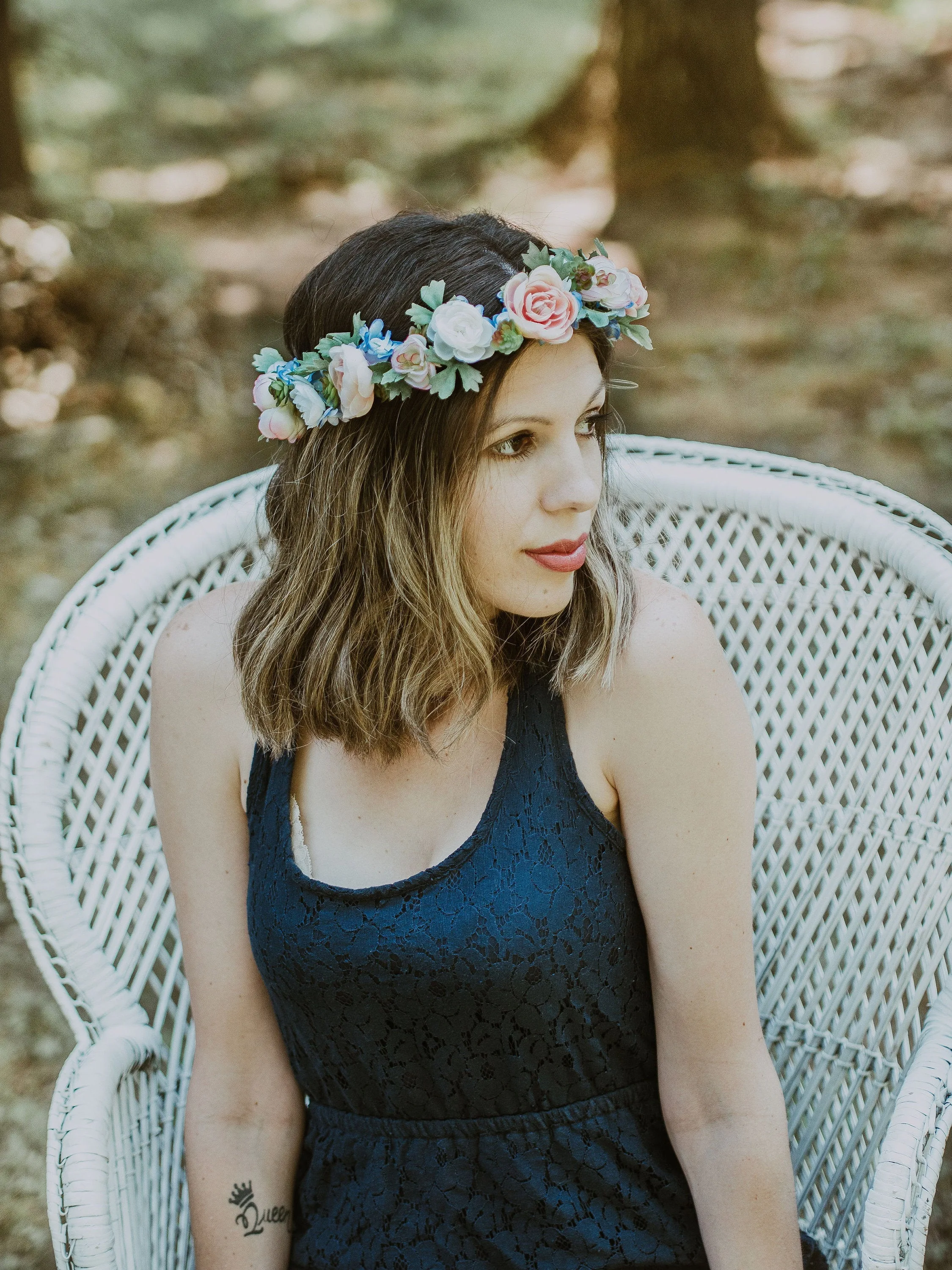 Floral Crown for Bridesmaids or Flower Girl