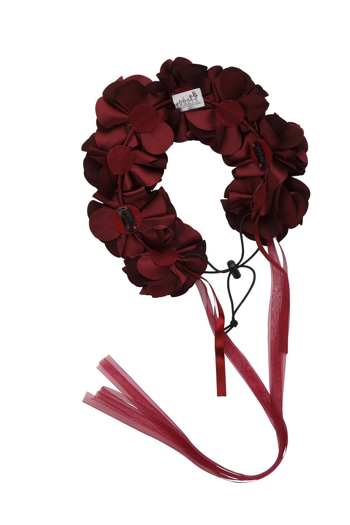 Floral Wreath Full - Burgundy