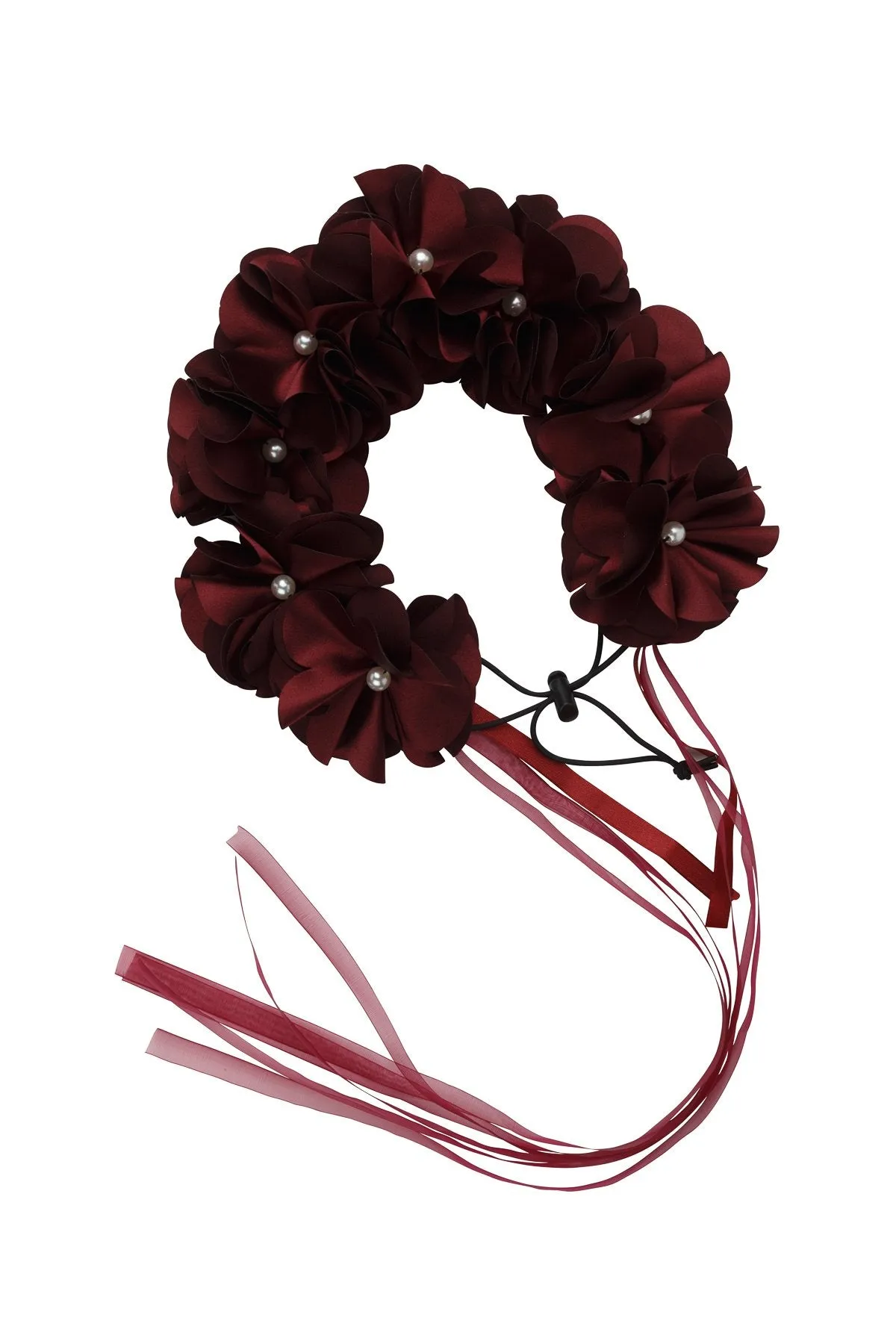 Floral Wreath Full - Burgundy