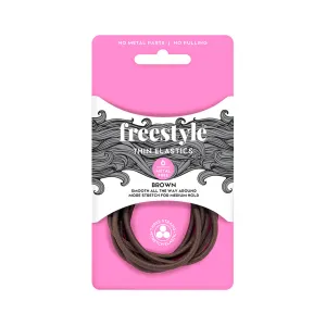 Freestyle Thin Elastics Brown 6pc - Inner of 3