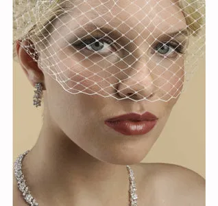 French Net Vintage Birdcage Visor Bridal Veil