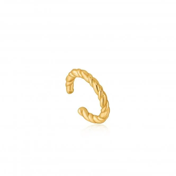 Gold Rope Ear Cuff E036-06G