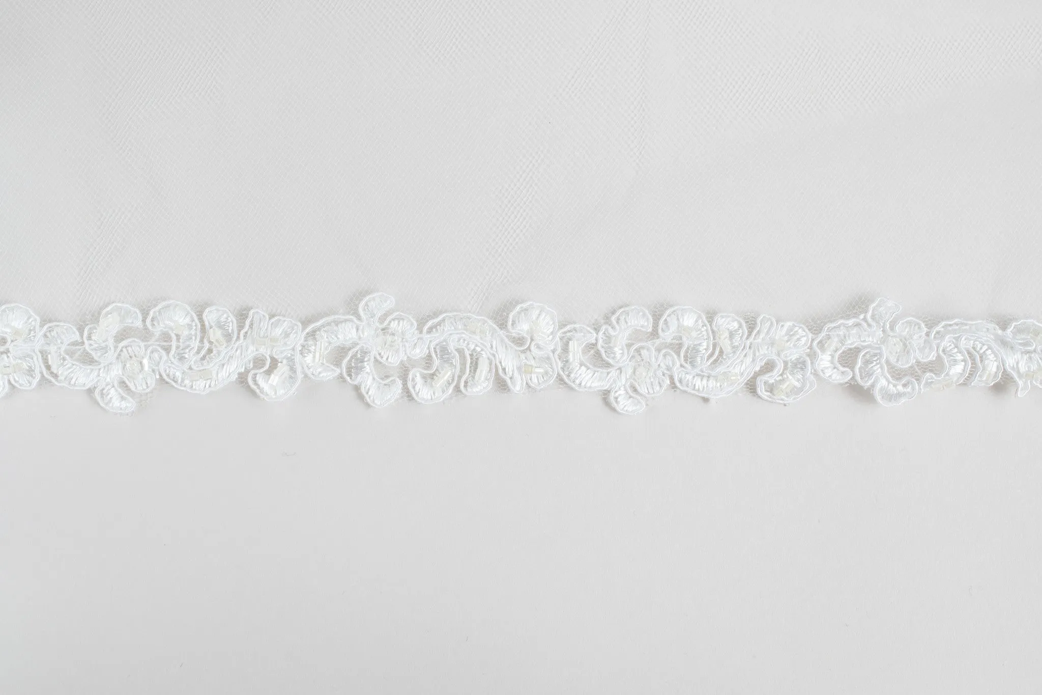 Grace Beaded Lace Veil