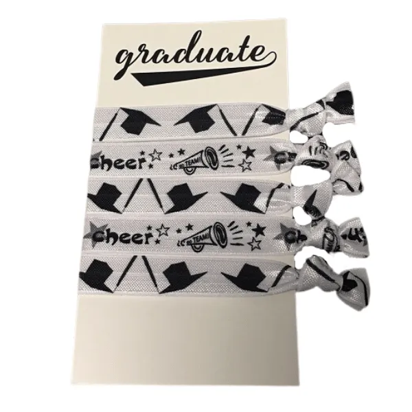 Graduation Cheer Hair Ties