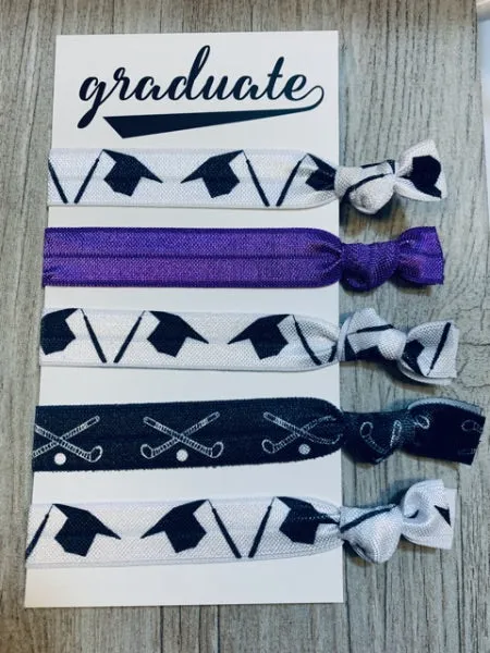 Graduation Field Hockey Hair Accessories - Pick Color