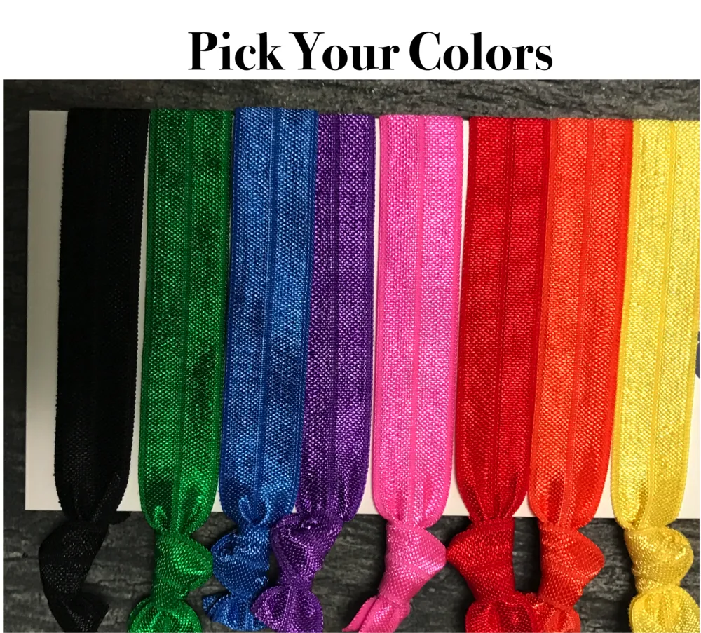 Graduation Softball Hair Ties Set - Pick Color