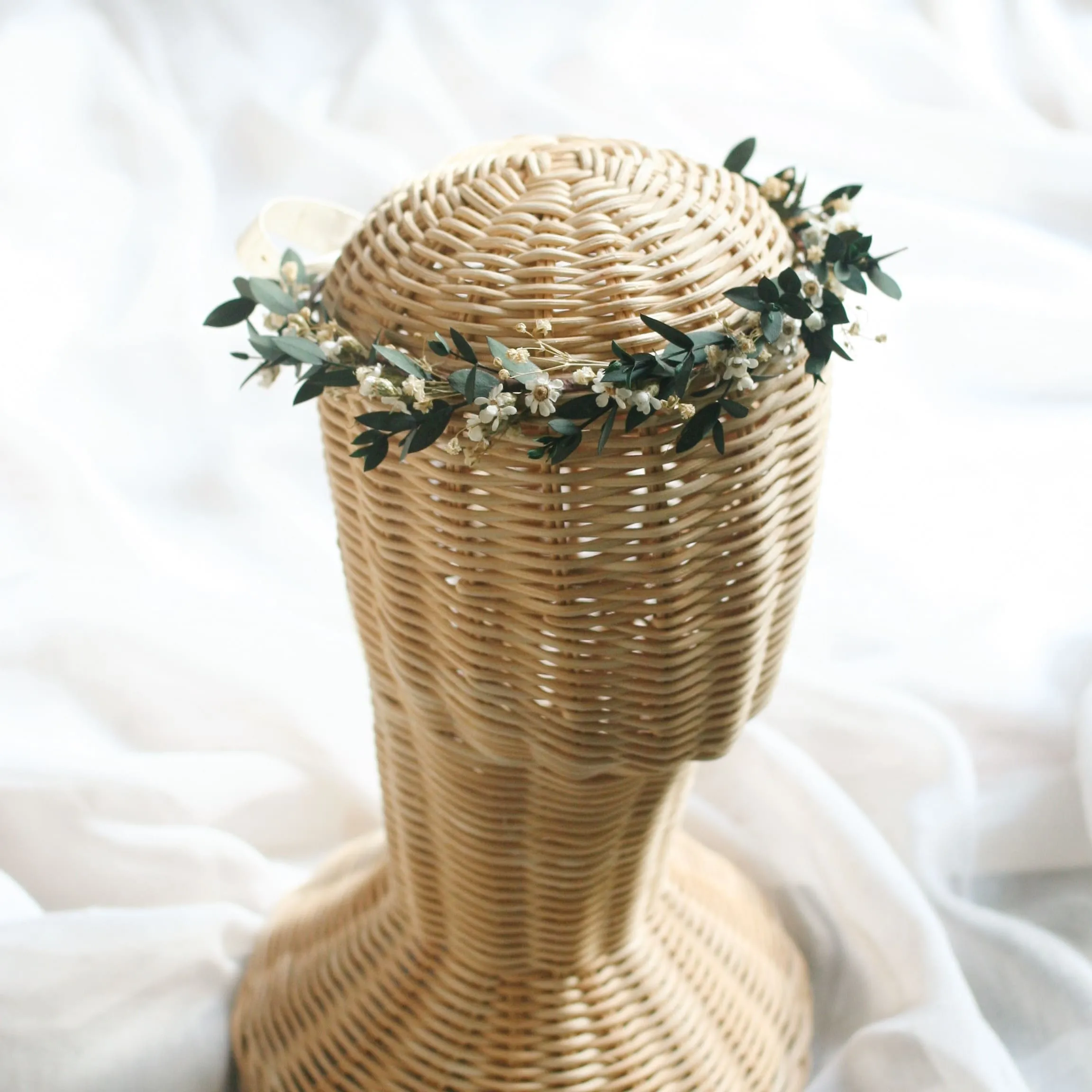 Greenery Crown Eucalyptus Daisy Baby's Breath