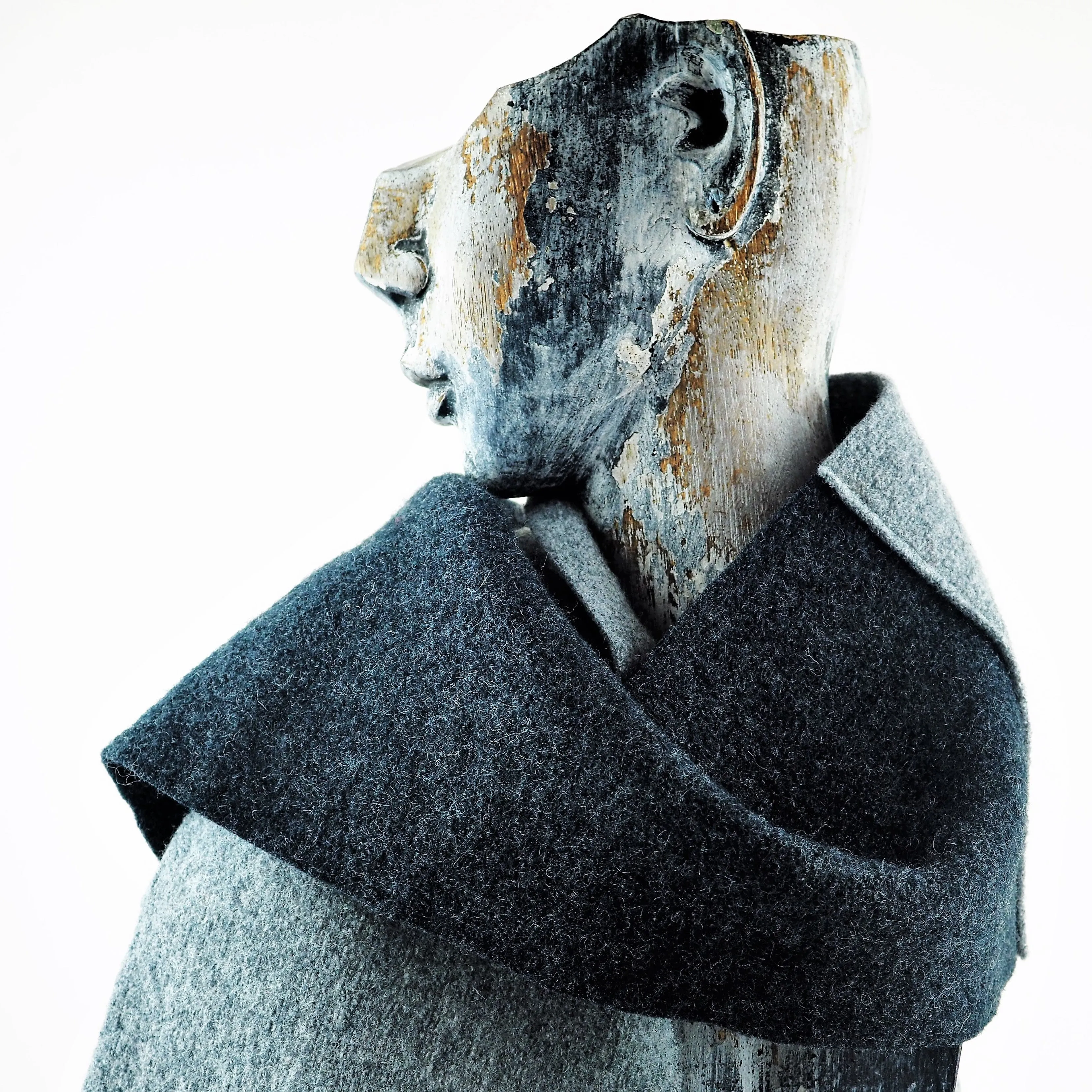 Hardy, Sandra – Grey and Black Scarf