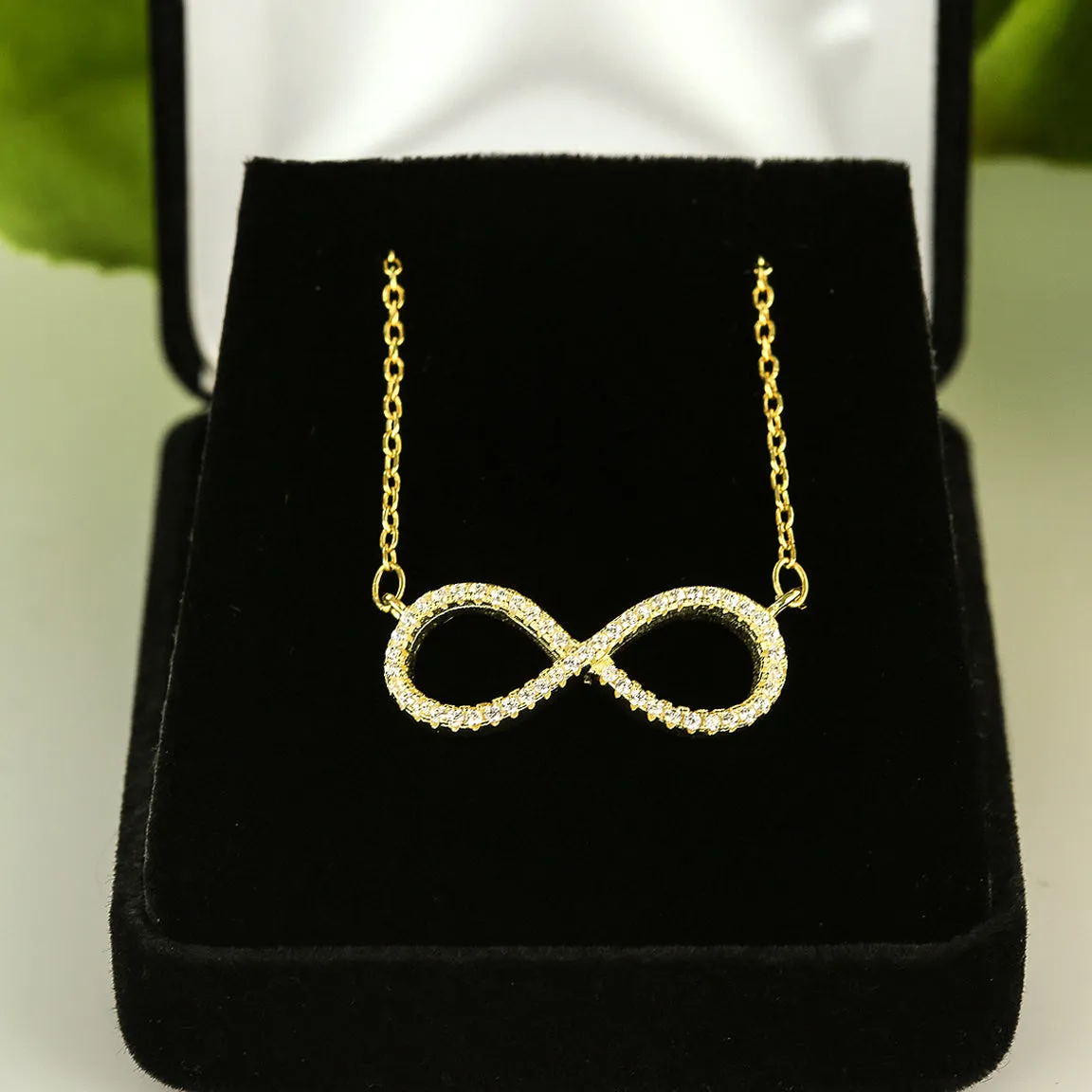 Infinity Necklace - Yellow GP, 50% Final Sale