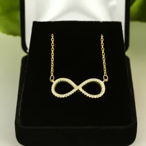 Infinity Necklace - Yellow GP, 50% Final Sale