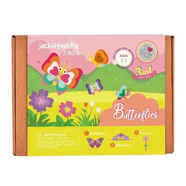 Jack In The Box 3 in 1 Craft Kits Butterflies