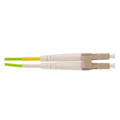 LC/UPC to SC/UPC OM1 Duplex 2.0mm Fiber Optic Patch Cord, OFNR, Multimode 62.5/125, Orange Jacket, Beige Connector, 6 meter (19.7 ft)