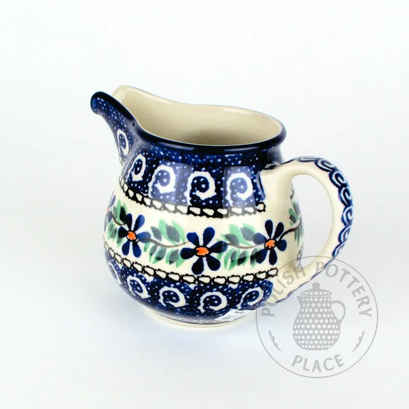 Long Spout Pitcher - Blue Flower Crown